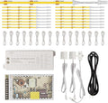 Intelligent Motion Sensor Led Stair Lights Indoor, Interior Lights for Stairs, 40Inch Length (100cm) cuttable and Versatile LED Step Lights(Warm Yellow 3000K, 16 Stairs)