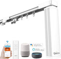 Quoya QL500 Smart Curtains System, Electric Curtain Track with Automated Rail【Motorized and Adjustable Tracks/Rod/Pole (up to 3.2 metres / 125 inches)】【Motor compatible with Alexa】