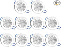 POCKETMAN 10 Pack, 110V 4W Dimmable LED Ceiling Light Downlight,Warm White Spotlight Lamp Recessed Lighting Fixture,with LED Driver