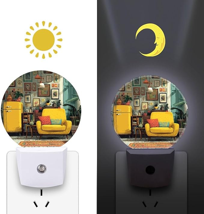 LED Night Light, Vital Interior Smart Sensor Night Lights Plug Into Wall with Auto Dusk to Dawn, Soft Glow Nightlight for Bedroom, Bathroom, Hallway, Stairway