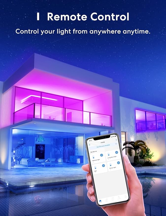 meross Smart Light Bulb, Smart WiFi LED Bulbs Works with Alexa, Google Home, Dimmable E26 Multicolor 2700K-6500K RGB, 810 Lumens 60W Equivalent, No Hub Required (4)