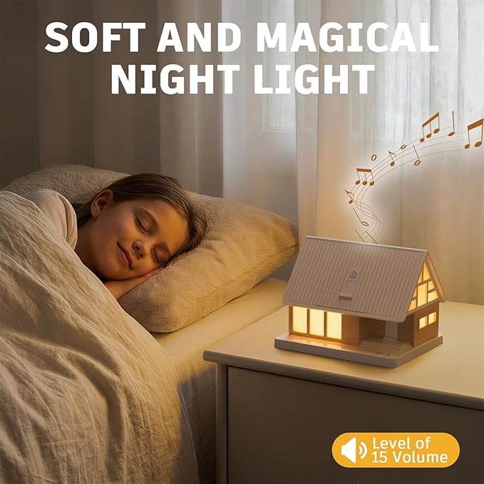Bedside Lamp with Wireless Charging Station, White Noise Sound Machine 7 Sleep Aid with 30/60/90min Timer, 3-Level Brightness Touch Lamp Night Light for Nightstand, Bedroom, Gift for Kids, Mom