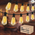 Achin String Lights for Outside 400FT(100ft*4) 2200K Warm Edison String Lights with 200+12 LED Vintage ST38 Bulbs Shatterproof Patio Lights Outdoor Waterproof for Yard Market Bistro Gazebo