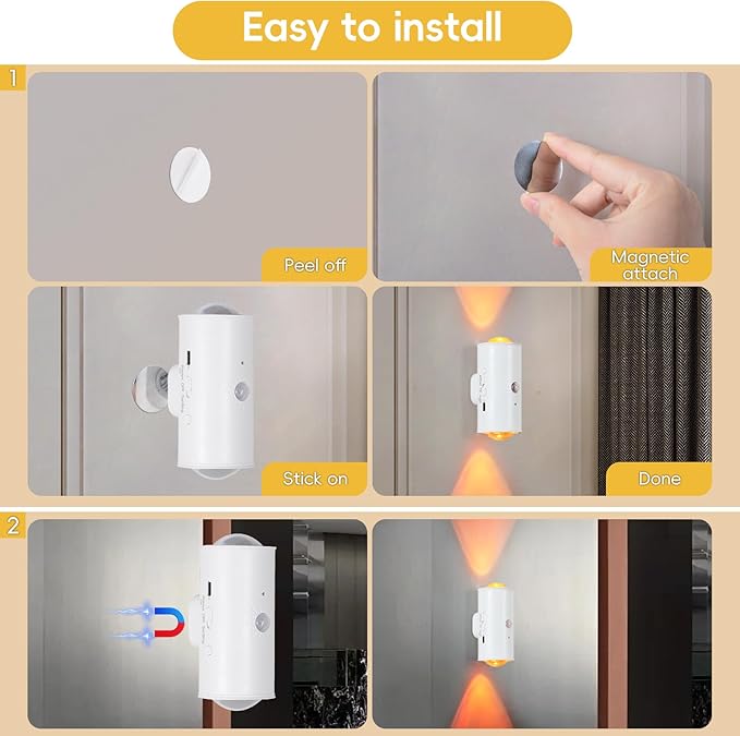 LED Wireless Wall Sconce with Remote, 16 Colors Changing, Motion Sensor Light Indoor, Dimmable, 1500mAh Rechargeable Battery Operated Wall Sconces for Hallway, Stair, Bathroom, Bedroom