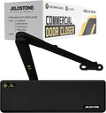 Extra Heavy Duty Commercial Door Closer D9000DA Automatic Door Closer, Surface-Mounted Auto Door Closer, Size 1-6 Commercial Door Closer Heavy Duty for Heavy Traffic Areas, Matte Black