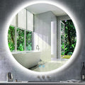 40 Inch Round Backlit Mirror with Lights 3 Color Smart Memory Adjustable Backlits 40" Large Framelss Round Circle Lighted Vanity Mirror for Bathroom Wall Mount 40 Backlit LED Circle Mirrors