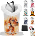Eyeglasses Holder with Soft Furry Lining and Magnetic Base, Storage Organizer Holder Case for Nightstand