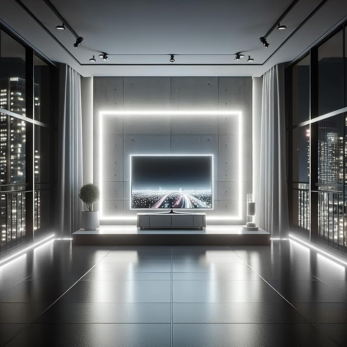 iNextStation 6.6ft 2M 5V USB COB LED Strip Light, 640LEDs 6000K Cold White USB LED Strips Dimmable CRI 93+ Flexible LED Tape Lights for TV Backlight, Under Cabinet, Mirror, Wardrobe, Home Decor