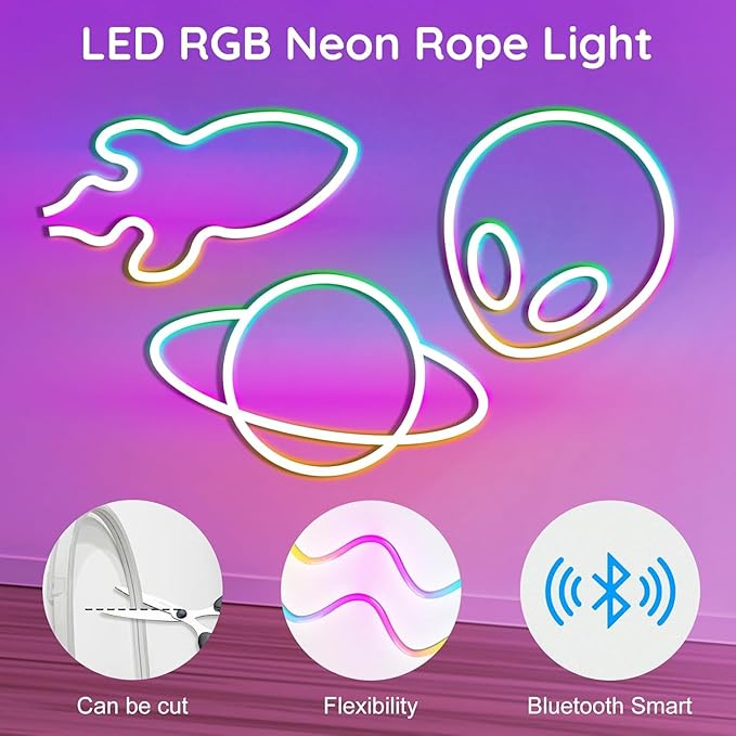 32.8FT Permanent Outdoor Lights Waterproof with Smart App Control Remote,DIY Scene Modes,Music Sync hronization,Eaves Lights for Garden Decor,Deck,Christmas