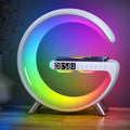 2026 New Smart Table Lamp with 4-in-1 Wireless Charger, Bluetooth Speaker, Alarm Clock, Night Light, App Control, for Bedroom, Office, Home Decor