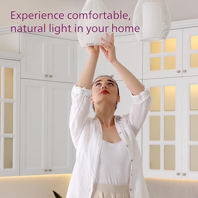 Philips LED 75W A19 8-Pack Ultra Definition Soft White (2700K) 1100 Lumen (9W = 75W) Dimmable Frosted Flicker-Free Light Bulbs