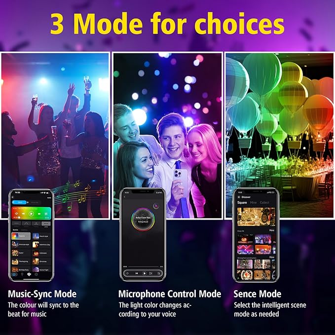 T-SUN RGB Flood Lights Outdoor, 1000W Equivalent Color Changing Landscape LED Light with APP & WiFi & Remote Control, Waterproof Floodlight with 16 Million Colors, Timing, Music Sync (100W-4Pack)