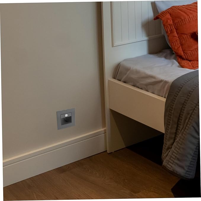 Led Motion Sensor Stair Lights Warm Soft Glow Indoor Step Light for Hallways Staircases and Rvs Gentle Eye-Friendly Illumination Easy Installation