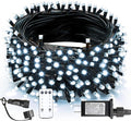 200L Christmas String Lights with Cool White Bulbs, 66FT Connectable String Light, 8 Lighting Modes with Green Wire for Garden, Tree, Patio Decor Christmas Decoration