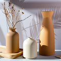 Ceramic Small Vase Set of 3,Modern Boho Farmhouse Home Decor,Pampas Grass Vase,Minimalist Decor,for Entryway Table,Bookshelf,Living Room, Bedroom,Kitchen,Coffee Table Decoration