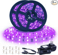 Ontesik Black Light Strip, 40ft/12m Flexible UV Black Light with LED kit, 720lamp Beads, 12V UV Light, Indoor Dance, Bedroom Decoration，Stage, Birthday, Wedding, Dark Party,not Waterproof