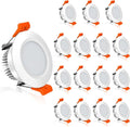 YGS-Tech 2 Inch LED Recessed Lighting, Dimmable Downlight 3W(35W Halogen Equivalent), CRI80, 2700K Ultra Warm White Ceiling Light with LED Driver (16 Pack)