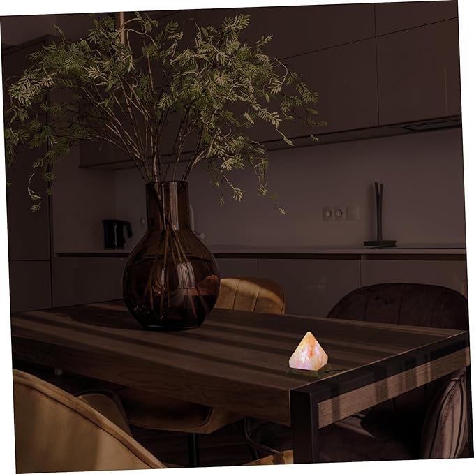Ciieeo Pyramid Changing Light USB Night Light for Bedroom Living Room Office Decor Unique for Yoga and Meditation Spaces