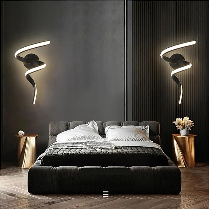 Modern Minimalist LED Wall Lamp Home Indoor Decor Wall Sconce for Living Room Bedroom Bedside Lustres Backgroud Light Decoration(Cool White,A-White)