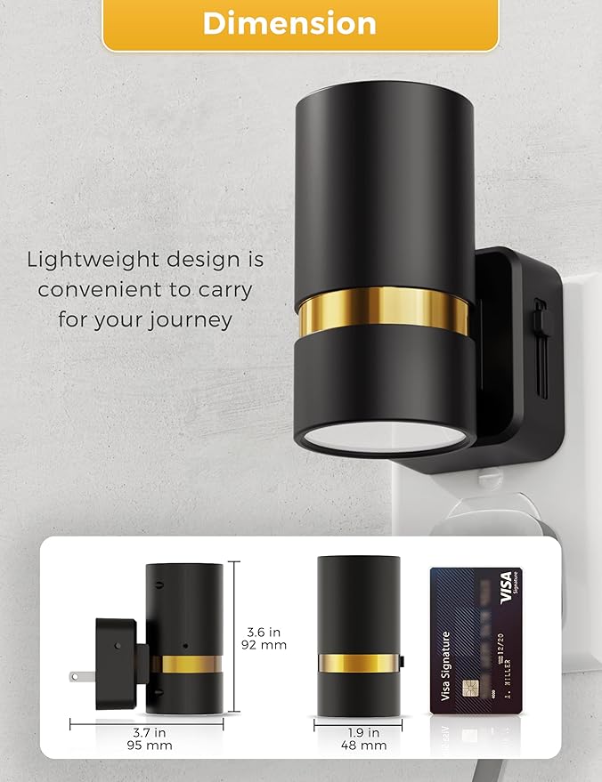 L LOHAS LED Night Lights Plug into Wall, Dusk to Dawn, Daylight White 5000K, Dimmable Night Light, 0-100LM, Modern Night Light for Bedroom, Hallway, Stairs, Kitchen, 2 Pack