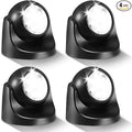 Motion Sensor Outdoor Lights - Outdoor Motion Sensor Light Battery Operated Wireless Spotlight Motion Detector Security Light Auto On Off for Sheltered Porch Stair Hallway Garage Wall Shed (4 Pack)