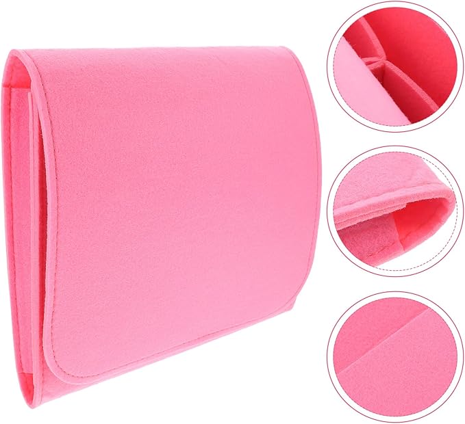 Elegant Bedside Felt Storage Compact Cabinet for Laptop Phone Essential Bedside Items