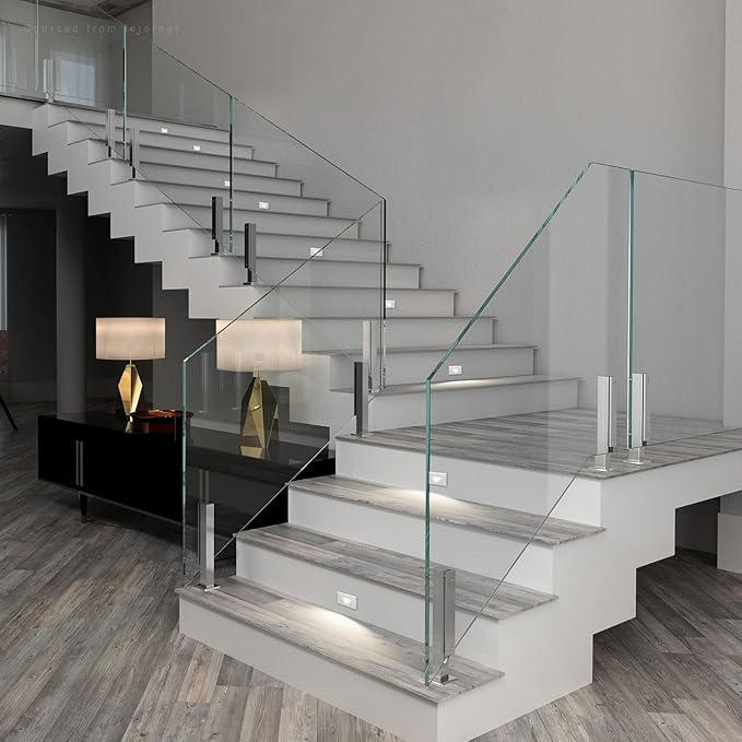 LEONLITE 3CCT LED Step Lights 120V-277V, 150LM 2.5W Dimmable Horizontal Stair Lights Indoor Outdoor IP65, CRI90 & ETL, 2700K/3000K/4000K Selectable Zinc Alloy Staircase Lights, White, 6 Pack