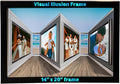 3D Picture Frame with Reverse Perspective Illusion – Premium Wall-Mount Display for 12x18 Photos – Modern Matte Black Gallery Décor And Interactive Motion Effect for Home or Office