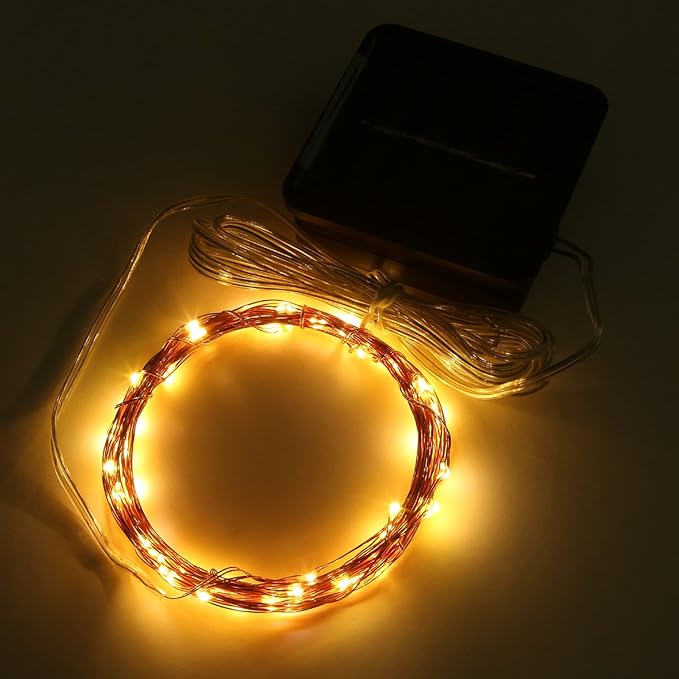 Magicnight Solar String Lights Mini Short Outdoor Led Fairy Light 15 ft 50 Led Waterproof for Garden Crafts