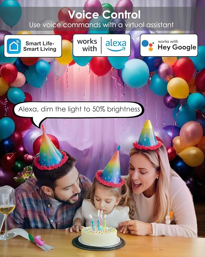 MR16 LED Bulb Color Changing MR16 Smart LED Bulb Wifi Color Changing Light Outdoor Compatible With Alexa Google Assistant, 16 Million Colors Rgbcw, 2.4Ghz Wifi & Bluetooth, Music Sync,2-Pack