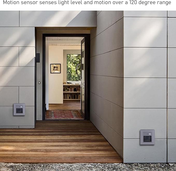 Ejoyous Sensor Step Lights Recessed Stair Light LED Step Lights with Motion Sensor for Indoor Staircase Corridor Steps Living Room Warm Light 3000K