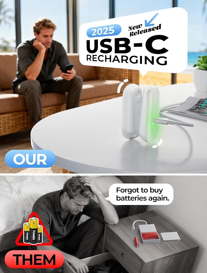 ONXE Toilet Night Light Motion Sensor, 8 Color Changing LED Wall Motion Sensor Light Indoor Bathroom Accessories Decor, Inside Toilet Lights Unique Gadgets for Men Kids Birthday Gifts 3 Pack