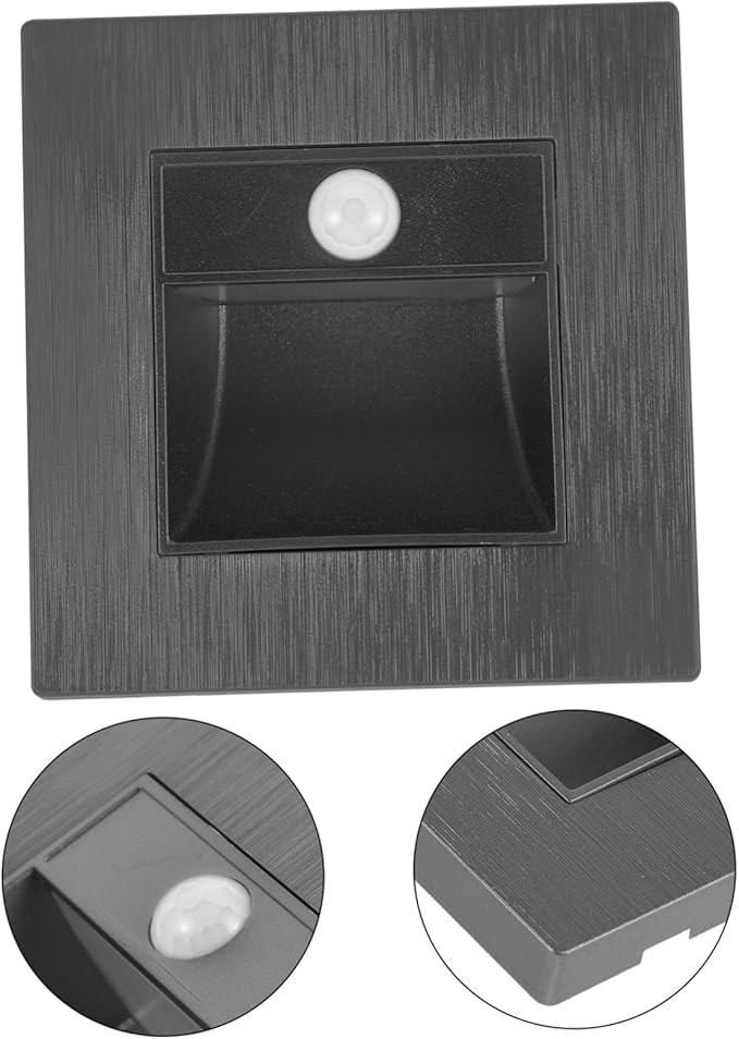 Indoor Motion Sensor Led Step Lights Eye-Caring Embedded Design for Hallways Outdoor Staircases Automatic Activation for Safety Energy Efficiency Soft Warm Glow
