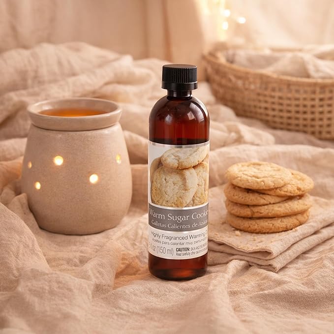 Hosley Warm Sugar Cookies Fragrance Warming Oils, Set of 2, 5oz Each. Ideal Gift for Weddings, spa, Reiki, Meditation, Bathroom Settings.P1