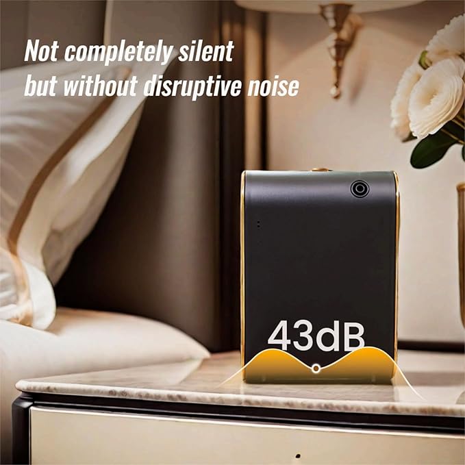 Scent Air Machine Waterless Essential Oil Diffuser - 1500 Sq Ft Coverage, Smart Cold Air Technology, Bluetooth Hotel Collection Diffuser for Home & Commercial Use (Black)