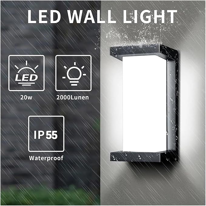 Long Wall Light, LED Wall Lamp Motion Sensor Waterproof Led Lights Wall Light Indoor Outdoor Wall Panels for Home Corridor Lighting,Bedroom Bedside Licht(Cold White,C NO Sensor)