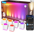 Govee Cube Wall Sconces, RGBIC LED Wall Light Works with Alexa, WiFi Smart Lights for Room Decor, Color Changing Indoor Light Fixture for Bedroom Dining Room, Music Sync, Adjustable Cables, 15ft