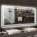 LED Bathroom Mirror 36x72 Inch Anti-Fog Bathroom Mirror with Lights, Wall Mounted Lighted Vanity Mirrors, Dimmable, Backlit + Front Lit, Smart Bathroom Vanity Mirror with 3 Colors Temperature