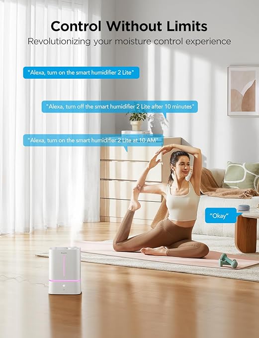 GoveeLife Smart Humidifier 4.5L for Bedroom Large Room & Smart Pool Thermometer