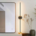 40In Hardwired Modern Wall Sconce for Bathroom Black Vanity Light Fixture 3000K Bathroom Sconce 360° Rotate Warm Light for Bedroom Living Room