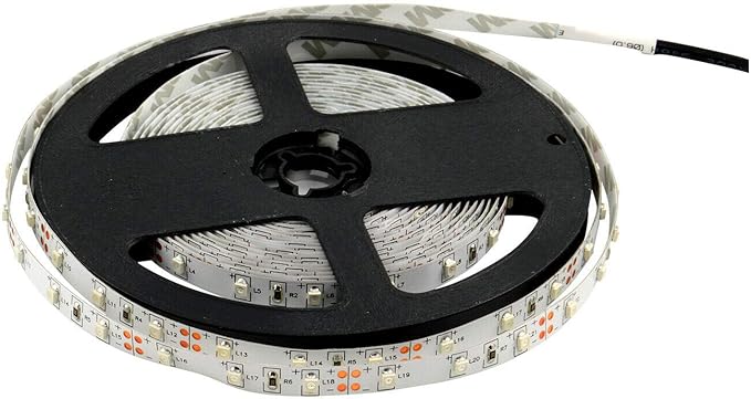 ABI Warm White Flexible LED Strip Light, 300 LEDs, 5 Meters / 16.4 FT Spool, 12VDC (Adapter Not Included)