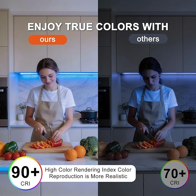 OMIKA Blue 33FT COB LED Strip Lights Outdoor Waterproof, 3200 LED Plug in Strip Light PVC Casing Tape Light Flexible with Self-Adhesive Timer Dimmable for House Garden Camping DIY