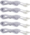 SinLoon 2-pin Extension Cable 2m / 6.6ft- for LED Cabinet Puck Lights Under Cabinet Lighting Kit, Male to Female Cable Plug Connector Extension Cords 5 Pack (Male to Female, White)