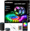 50ft WiFi LED Strip Lights - Music Sync RGB Color Changing for Bedroom WiFi APP for Controlling Decorative for Party, Christmas, Wedding for Indoor (WiFi Smart)