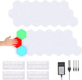 Yescom 40 Pack Touch Sensitive Hexagon Lights Kit RGB Hexa LED Panels Magnetic Lamp Wall Mount DIY Gaming Room Bedroom Bar TV Party Decoration