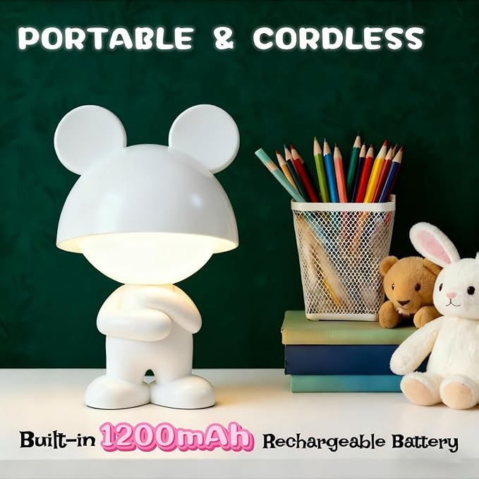 Night Lights for Kids,Rechargeable TableLight,Touch Bedside Lamps,Cordless Dimmable Warm White Light,Baby Nursery,Breastfeeding,Sleep Aid,Cute Easter Gifts for Newborns Toddlers Boys Girls