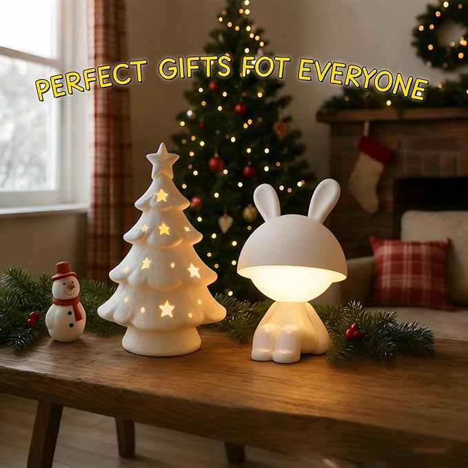 Night Lights for Kids,Rechargeable TableLamp,Touch Bedside Lamps,Cordless Dimmable Warm White Light,Baby Nursery,Breastfeeding,Sleep Aid,Cute Bunny Easter Gifts for Toddler Boys Girls Adults