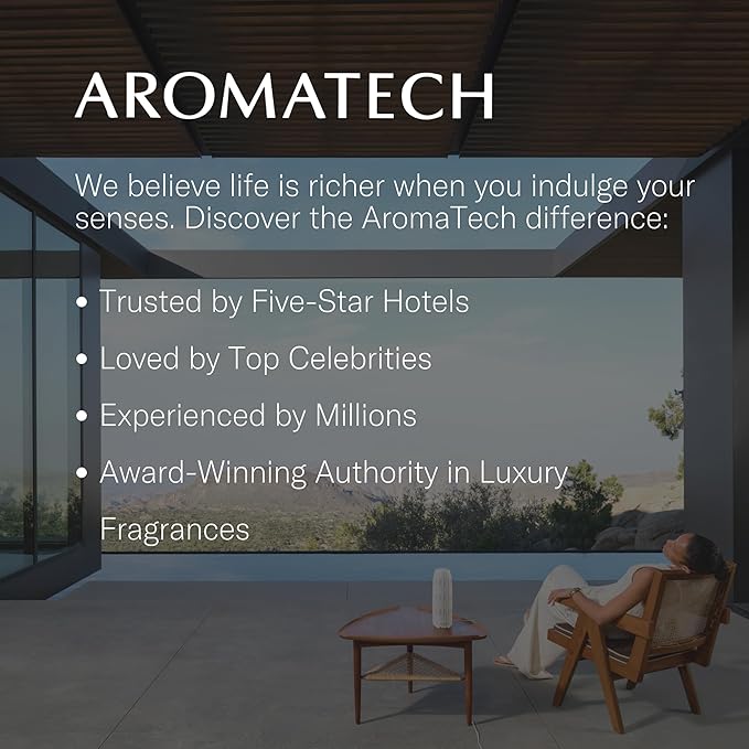 AromaTech The Hotel Aroma Essential Oil Blend: Luxury Hotel Inspired Aromatherapy with Lemon, Lavender, Peach & Pine for Ultrasonic Diffusers & Nebulizers (120 mL, The Hotel)