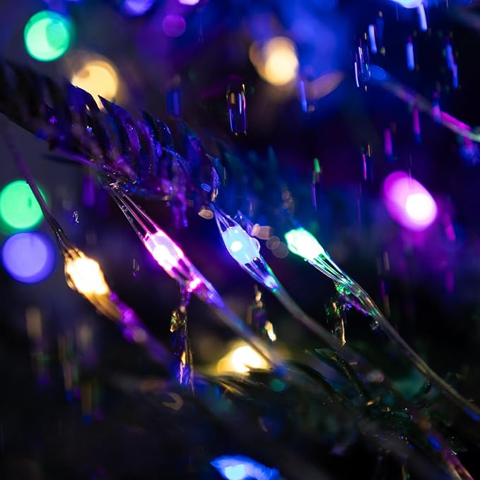 Fairy Lights Plug in,100FT 300LEDs Waterproof Led String Lights,8 Modes Remote Twinkle Light for Outdoor Indoor Christmas Wedding Birthday Garden Party Decorations,Silver Wire,Multicolor