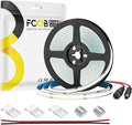 COB LED Strip Light 16.4FT 6000K Cool White DC12V Flexible High Density Uniform Bright COB Strips 480LEDs/m CRI90+ Dimmable LED Lights for DIY Kitchen Bedroom Home Decor, No Power/Controller